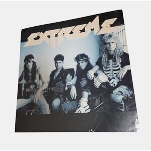 Extreme Vintage 1989 Promo Flat Poster 12x12 Double Sided A&M Records Rock Metal